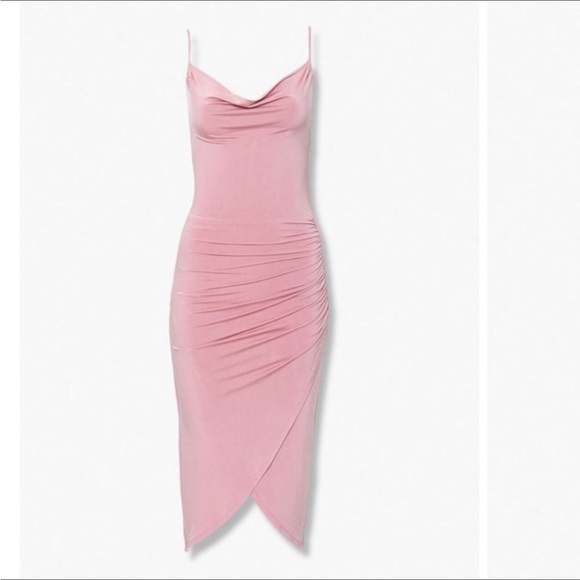 Forever 21 Pink Draped Mini Dress - Picture 2 of 6